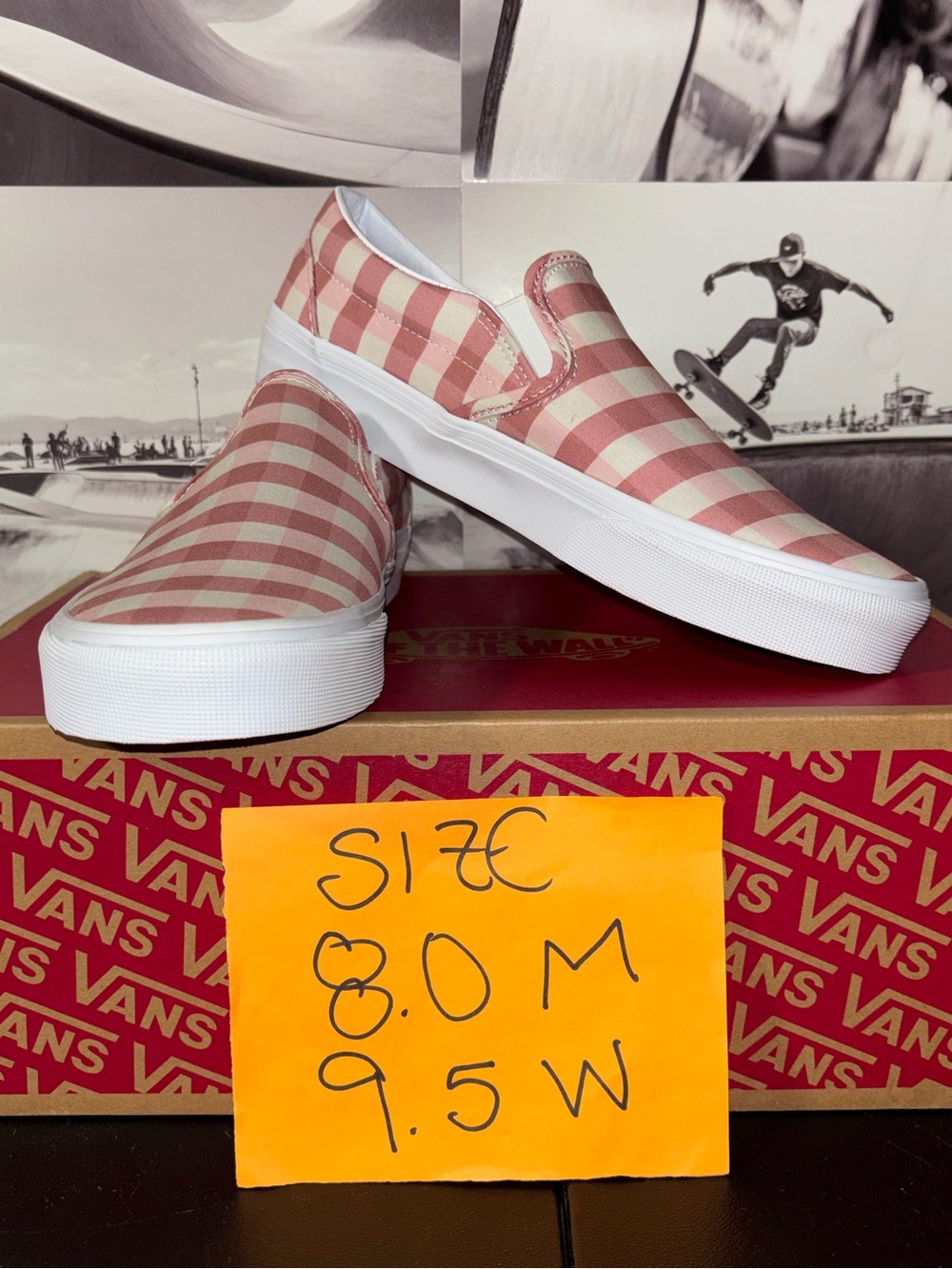 Vans Classic Slip On sz 8.0 Men’s 9.5 Woman